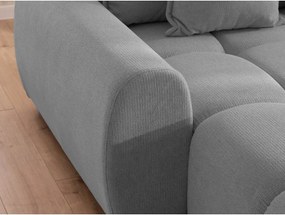 Colțar gri (cu colț pe partea stângă/cu șezlong) Albane – Ropez