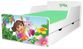 Pat copii Dora 2-12 ani cu sertar - PC-P-SRT-DOR-80
