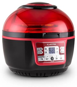 Klarstein VitAir Turbo Heißluftfritteuse rosu-negru 9l 1400W Grill copt