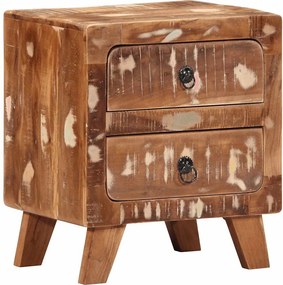 vidaXL Noptiera 40x32x46 cm lemn masiv recuperat