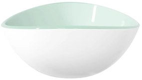 Chiuveta din sticla securizata, alb, 54,5x35x15,5 cm Alb