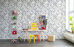 Fototapet, Patchwork Play, Grey, repetitiv, Rebel Walls