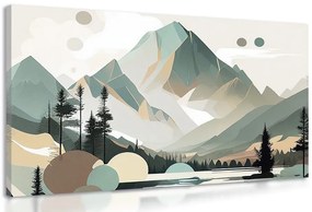 Tablou Munții Tatra în design scandinav