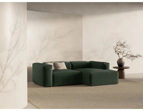 Colțar verde (cu colț pe partea dreaptă/cu șezlong) Bergamo – Cosmopolitan Design