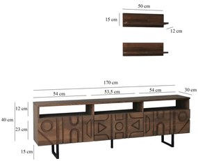 Comoda TV Aristo - Walnut