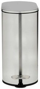 Coș de gunoi argintiu mat cu pedală din oțel inoxidabil 5 l Collungo – Wenko