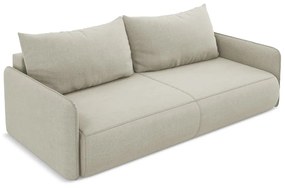 Canapea crem extensibilă/cu spațiu de depozitare 216 cm Nanea – Makamii