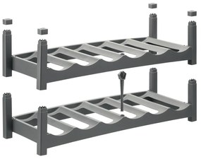 Raft de vin din plastic gri Vario - Rotho