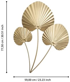 Decorațiune de perete Eglo 426011 CHIKUMA 77,5x59 cm auriu