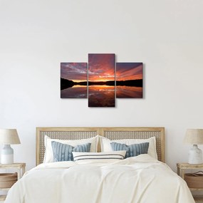 Tablou - Apus de soare peste lac (90x60 cm)