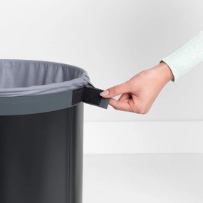Sac pentru cos de rufe Brabantia 90300186, 30-35 L, Lavabil, Pentru cosurile Brabantia Selector 55 l, Bumbac, Gri