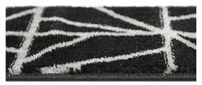 Covorașe pentru scări negre 13 buc. 22x73 cm Striped – Mila Home