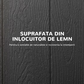 Outsunny Masă Pliabilă pentru Exterior 6 Persoane, Dreptunghiulară, Blat HDPE, Ideală pentru Terasă și Grădină | Aosom Romania