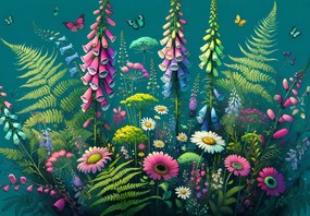 Fototapet - Flori de câmp multicolore (147x102 cm)