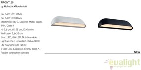 Aplica de perete LED pentru iluminat exterior cu protectie IP44 FRONT 26 neagra 84081003 DFTP