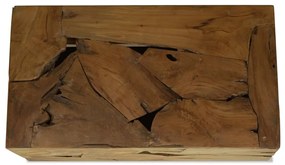 Masuta de cafea, 90 x 50 x 30 cm, lemn de tec natural, maro