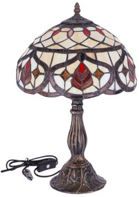 Lampa de masa Tiffany Leaf h 45 cm ,abajur 30 cm