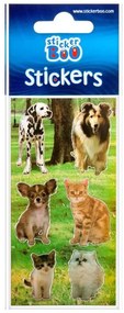 Animale autocolant cu decorațiuni argintii