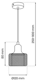 Lustră pe cablu LUMI 1xG9/8W/230V