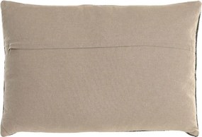 Pernă decorativă Kilim din lână și iută, 40×60 cm, fond negru cu motiv medalion etnic