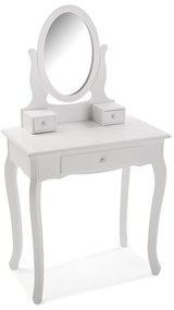 Masa de toaleta din sticla, lemn mdf 129.5X40X70