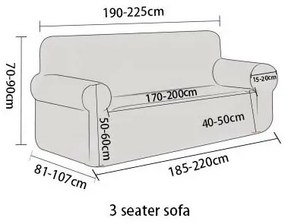 Husă elastică de canapea 4Home Stone, 190 - 230 cm, 190 - 230 cm