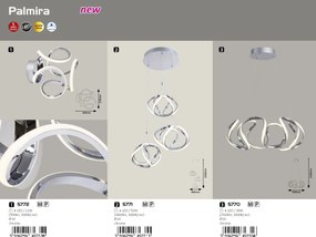 Lustra LED suspendata design modern Palmira 5771 RX