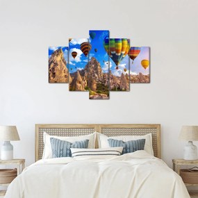 Tablou - Baloane cu aer cald, Cappadocia, Turcia. (150x105 cm)