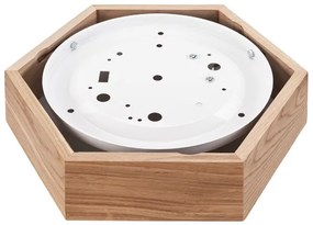 Plafonieră OAK HEX 1xE27/60W/230V d. 32 cm stejar