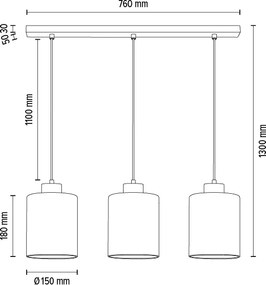 Abajur de rezervă din sticlă Spot-Light G1179 ZEFIR E27 alb