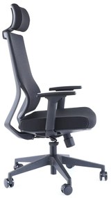 Scaun de birou Claudio 1 + 1 GRATUIT, negru