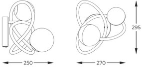 Aplică Zuma Line MB4922-2-EGBDN ARLON 2xG9/3,5W/230V auriu