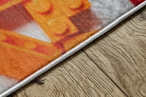 BAMBINO 38480 covor lavabil Kit de construcție pentru copii anti-alunecare - gri / galben - SECUNDAR-COTATI PRODUSUL