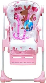 Scaun de masa pentru copii si bebe Baby Care™ CC reglabil in 3 trepte,pliabil, centura de siguranta, sezut comfortabil, masuta detasabila, pozitie
