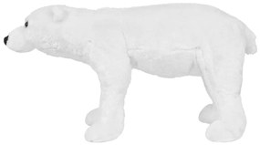 Urs polar din plus de jucarie in picioare, alb, XXL