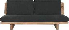 Canapea 3 locuri din stofa si lemn de pin " Black Aged