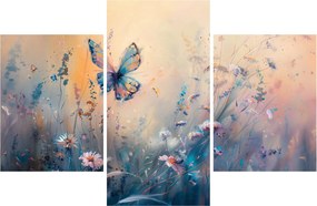 Tablou - Pajiște cu Fluture II (90x60 cm)