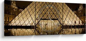 Tablou cu Loure (cu ceas) (90x30 cm)