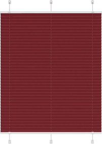 vidaXL Jaluzea plisată Bordeaux Roșu 105x100 cm Lățime țesătură 104,4cm
