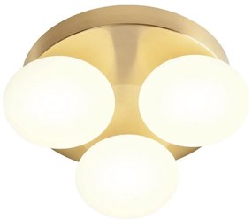 Redo 01-4307 - Plafonieră LED pentru baie OVUM 3xLED/5W/230V IP44 alamă