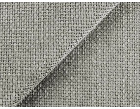 Pat dublu tapițat gri deschis cu spațiu de depozitare cu grilă 180x200 cm Keoni - Makamii