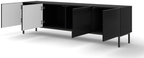 Masă TV C 4D 200 Rowanna (Negru lucios). 1125048