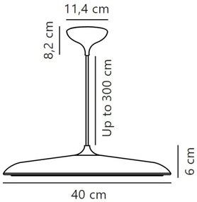 Lustră LED dimabilă pe cablu DFTP by Nordlux ARTIST LED/24W/230V d. 40 cm cupru