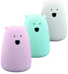 Lampă LED RGB pentru copii BEAR, tactilă, 0,8W, 5V, albastru