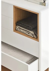 Comodă crem 90x90x40 cm Corvo – Teulat