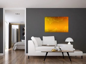 Tabloul abstract galben (90x60 cm)