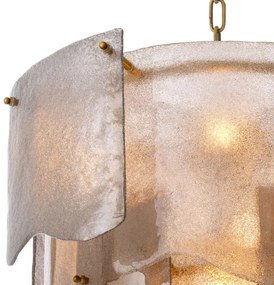 Candelabru LUX design deosebit Asinara S, sticla fumurie