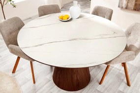 Masa rotunda, Ceramica Alba, Furnir Nuc, UNIQUE 120cm A-45144 VC