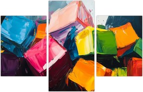 Tablou - Cuburi colorate (90x60 cm)