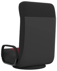 Scaun de podea pivotant, negru si rosu vin, material textil 1, black and wine red